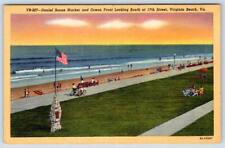 1940's DANIEL BOONE MARKER OCEAN FRONT LOOKING SOUTH 17th ST VIRGINIA BEACH VA picture