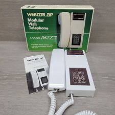 Vintage WEBCOR ZIP Modular Wall Telephone (White) Model 787ZT- Made in Japan  picture