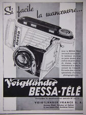 1939 VOIGTLANDER BESSA TV PRESS ADVERTISEMENT - ADVERTISING picture
