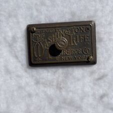 1860-1880s Cast Bronze Washington Life Insurance of New York Paperweight 4x2.5” picture