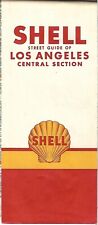 1956 SHELL OIL Road Map CENTRAL LOS ANGELES California Route 66 Beverly HIlls picture