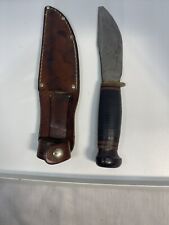 VINTAGE MARBLES GLADSTONE MICH USA HUNTING KNIF WITH ORIGINAL SHEATH picture