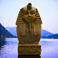 Antique Rare Ancient Pharaonic Head Egyptian King Tutankhamun Unique Egyptian BC picture