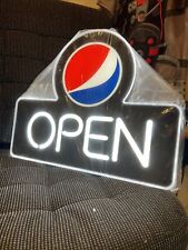 NEW UNUSED Pepsi Open LED Lighted Sign 18