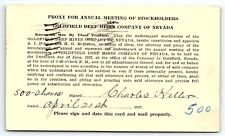 1927 GOLDFIELD DEEP MINES OF NEVADA JUNE MEETING STOCKHOLDERS POSTCARD P1913 picture