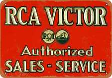 Metal Sign - RCA Victor Sales & Service - Vintage Look Reproduction picture