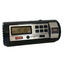 Hanimex Time Kit Clock Radio Alarm Black Battery VIDEO Parts Or Repair Vintage  picture
