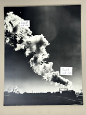 Original Oversized Press Photo: Milwaukee Locomotive Train Steam Smoke 13x10 picture