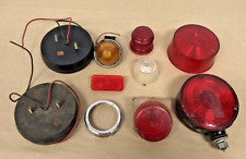Vintage Estate Lot Lighting and Reflector Parts Bases Covers Wiring picture
