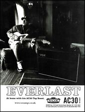 Everlast 2000 Vox AC30 Top Boost Guitar Amp advertisement 8 x 11 ad print picture
