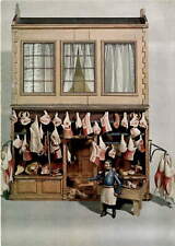 Antique English butcher's shop model from 1840. picture