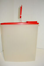 Tupperware 1588-7 Super Cereal Keeper Sheer Container Red Lid picture