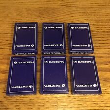 Lot of (6) Vintage Eastern Airlines Playing Cards Open Box Sealed Cards NOS picture