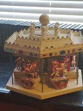 Vintage Mr Christmas Working Large Carousel.  picture
