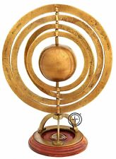 21'' Antique Brass Astrolabe Arabic Globe Navigation Astrological Decor picture