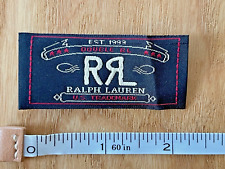 Vintage dead stock Polo Ralph Lauren labels RRL Double RL main label new picture