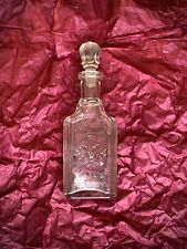 ANTIQUE IMPERIAL RUSSIA GLASS PERFUME BOTTLE  BROCARD & CO IN MOSCOW RARE picture