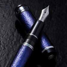 Sailor x WANCHER Fountain Pen JAPAN BLUE Indigo Aluminum 14K F picture