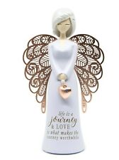 LIFE IS A JOURNEY AND LOVE FIGURINE YOU ARE AN ANGEL new baby memorial wedding picture