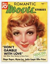 Romantic Movie Stories Magazine #24 VG 1936 picture