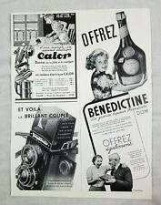 1938 Benedictine Liqour Voightlander Camera Bonnat Advertisement France Print Ad picture