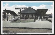 New York Central, Train Station, Geneva, New York, Early Postcard, Unused picture