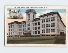 Postcard New Masten Park High School Buffalo New York USA picture