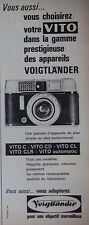 1962 VOIGTLANDER VITO AUTOMATIC PRESS ADVERTISING DEVICE - ADVERTISING picture