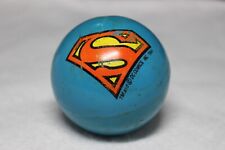 1978 Superman Blue Plastic 2 1/2” Rattling Ball DC Comics RARE Rattle picture
