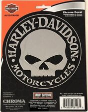 Harley-Davidson Willie G Skull Chrome Classic Graphix Sticker Decal NEW picture