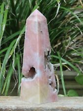 Large Rare Pink Amethyst Polished & Raw Crystal Obelisk 150mm Tall 370 Grams picture