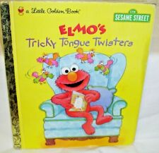 A Little Golden Book Sesame Street Elmo's Tricky tongue Twisters  First Ed 1998 picture