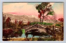 Colorado Springs CO-Colorado, Pikes Peak, Hand Colored Vintage Postcard picture