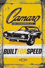 Chevrolet Camaro Rustic Vintage Sign Style Poster picture