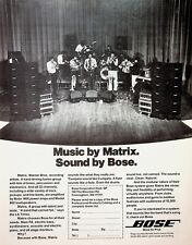 1979 Matrix Fusion Music Group Sound by Bose - Vintage Ad picture