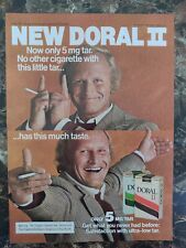 Doral II Cigarettes Blonde Man 1979 Vintage Print Ad picture