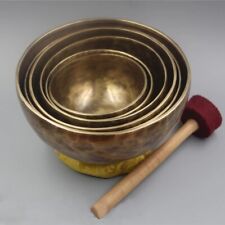 5-10 inches 7 chakra healing singing bowl set of 7-Tibetan Singing Bowl, mallet picture