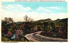 Vintage Postcard 1937 Glimpse of Bird Mountain Rutland and New York Line Vermont picture