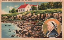 Postcard ME Casco Bay Home of Pearl of Orrs Island Stowe Linen Vintage PC J1399 picture