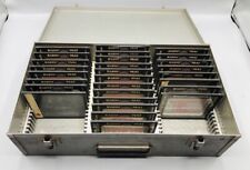 Vintage Radio Mat Slides 28 Medical with Metal Brumberger Storage Case 35mm picture