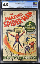AMAZING SPIDER-MAN 1963 #1 Many First Appearances Marvel Comics CGC 4.5 See Pic picture