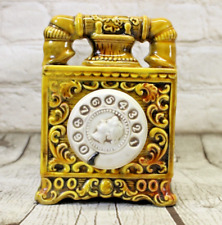 Vintage Enesco Musical Old Fashioned Telephone Trinket/Pen Holder Made In Japan picture
