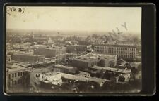 Rare 1880s Photo Bird's Eye View Los Angeles California by Stanton Signs Horses picture