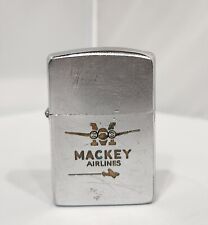 1953-1954 Zippo Pat Pending 2517191 Cigarette Lighter Mackey Airlines picture