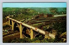 Pittsburgh PA-Pennsylvania, Westinghouse Bridge, Antique Vintage Postcard picture