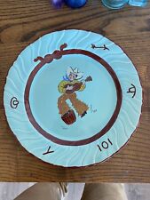 Vintage Western Continental Studios ? Hollywood Hand Painted Art Plates (2) picture