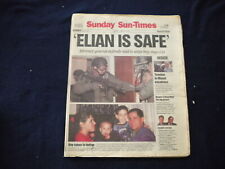 2000 APRIL 23 CHICAGO SUN-TIMES NEWSPAPER - ELIAN GONZALEZ IS SAFE - NP 5938 picture