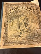 🔥Antique 1917 Medical Compositions Notebook. Contains Some Notes. Used. picture