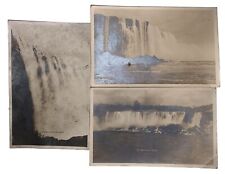 LOT OF 3, RPPC, circa 1901, POSTCARDS DEPICTING NIAGARA FALLS, NEW YORK, CANADA picture