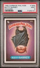 1986 GARBAGE PAIL KIDS Series 5 #180b Batty BARNEY - 1* OS5 - Graded PSA 9 MINT picture